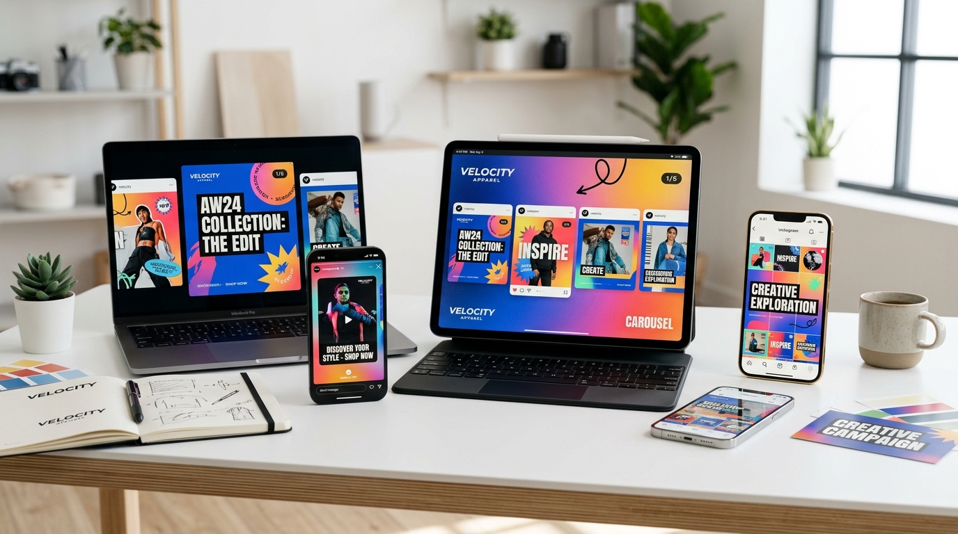 Omnichannel Social Media Campaign & Carousel Creatives